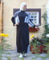 Midnight Fusion Full Front Open Jilbab